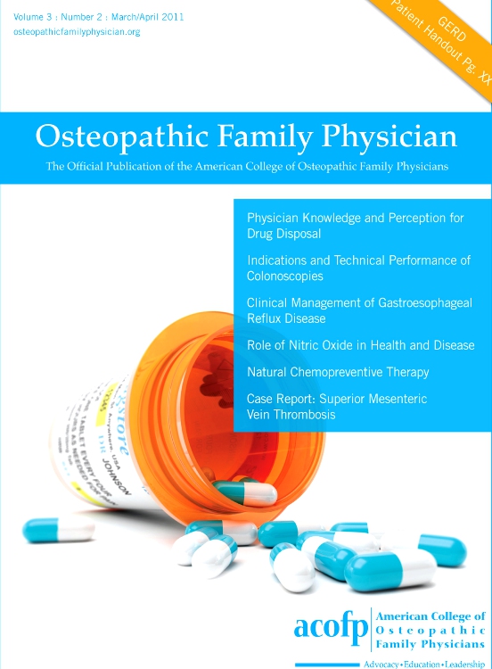 Go to journal home page - Osteopathic Family Physician